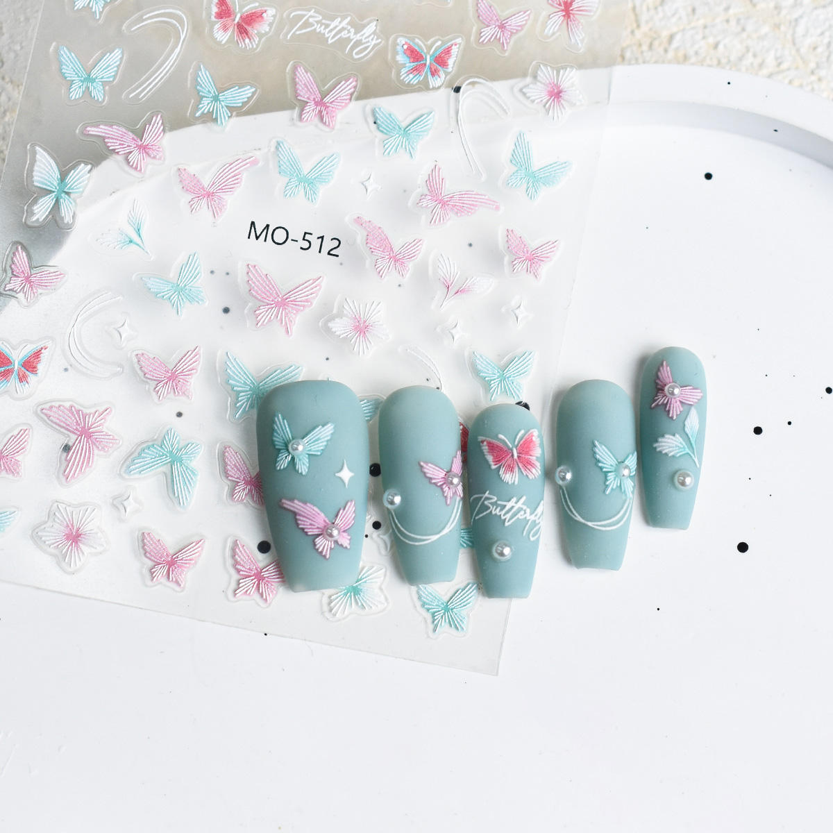 3D Nail Art Stickers MO-512