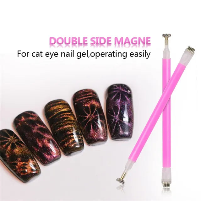 Flower and Stripe Effect Double Sided Magnet by OTHER sold by DTK Nail Supply