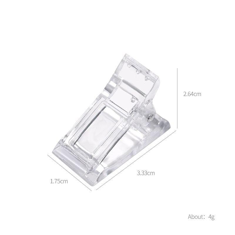 5Pcs Plastic Nails Mold Holder Fashion Extend the Glue Shaping Clip All for Manicure Design