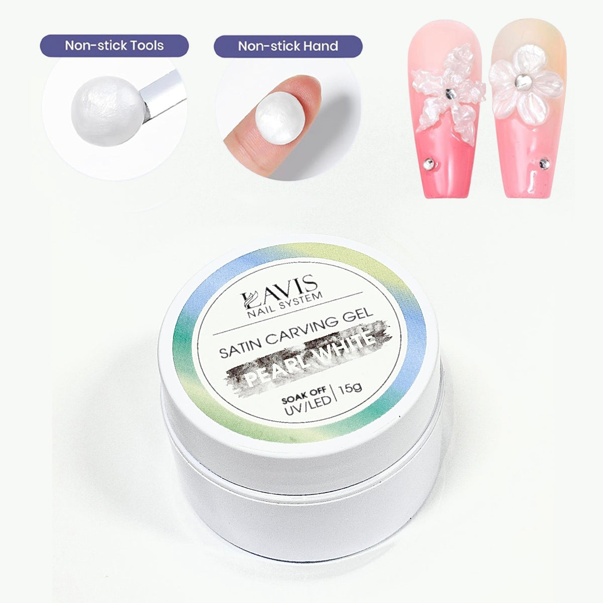 LAVIS Satin Carving Gel, 5g or 15g