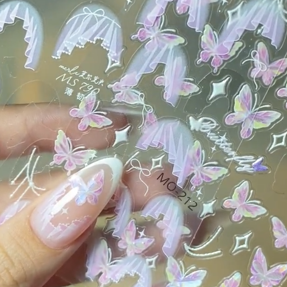 French Lace Nail Sticker