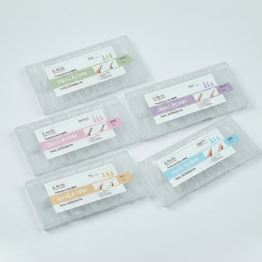 LAVIS DUAL FORM KIT: Pointed Almond -  Stiletto - Square - Oval - Tapered Square