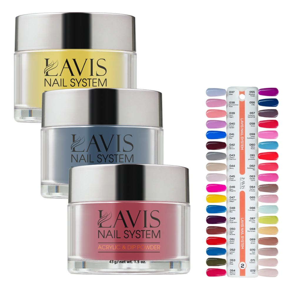 LAVIS Acrylic & Dip Part 2, 36 Colors 037-072