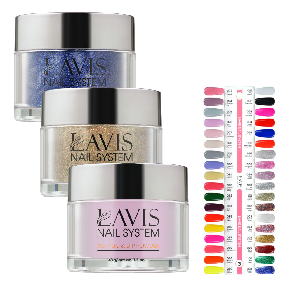 LAVIS Acrylic & Dip Part 3, 36 Colors 073-108