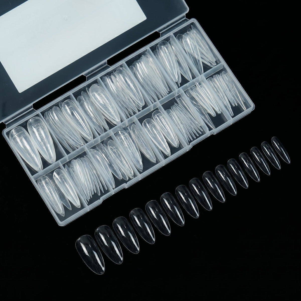 LAVIS - Dual Form Long Almond 15 Sizes Clear