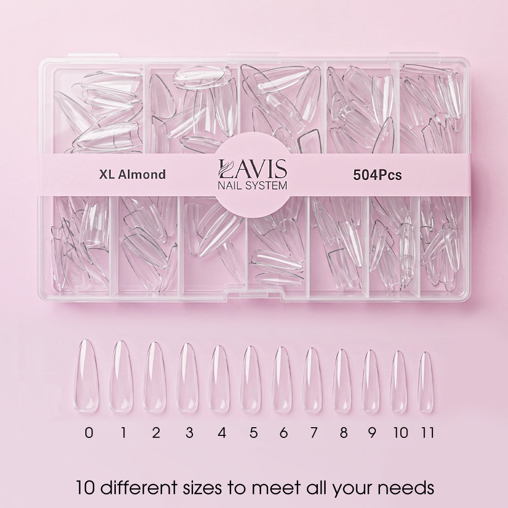 Lavis - XL Almond - Clear - 504 Pcs