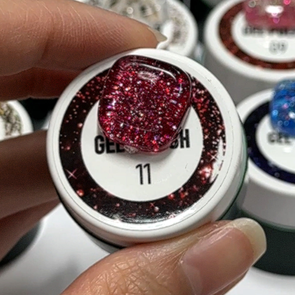 LAVIS Nail Art Glitter - Gel Polish 09