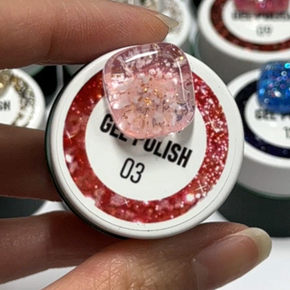 LAVIS Nail Art Glitter - Gel Polish 03