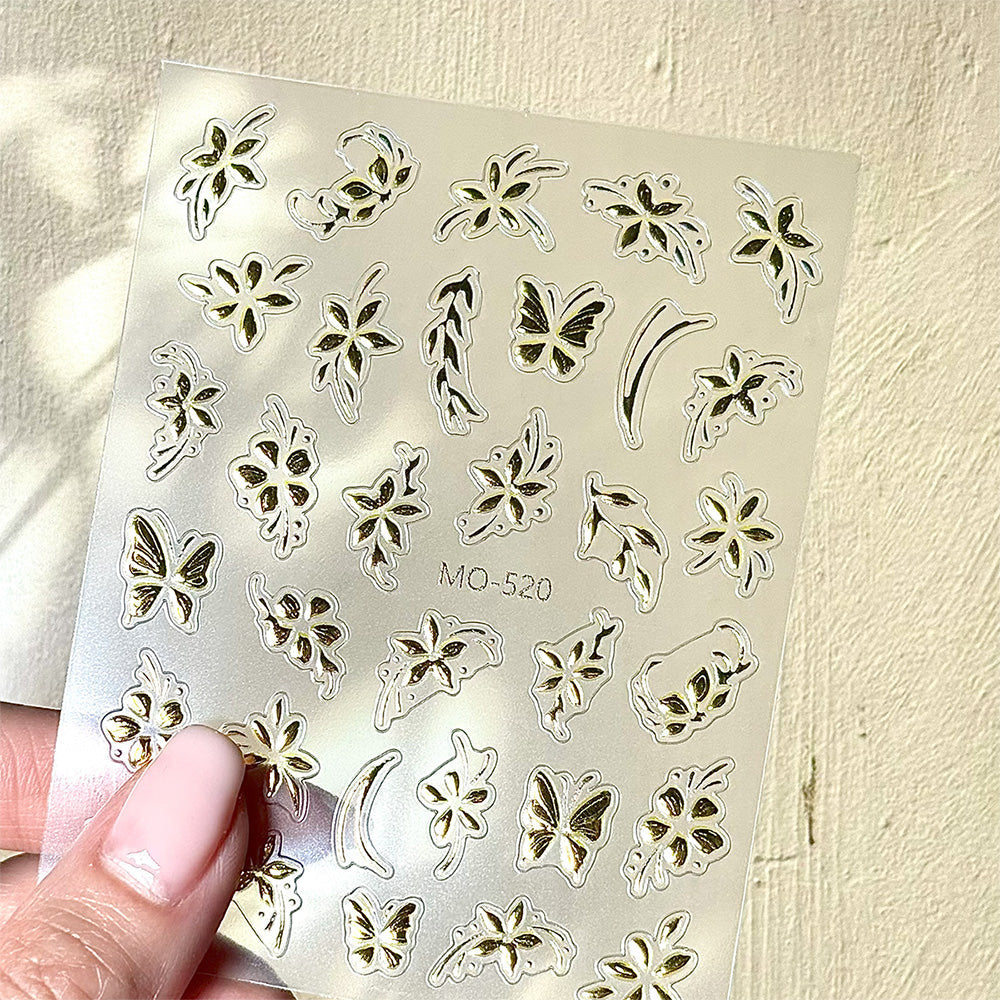3D Nail Art Stickers MO520 - MO521