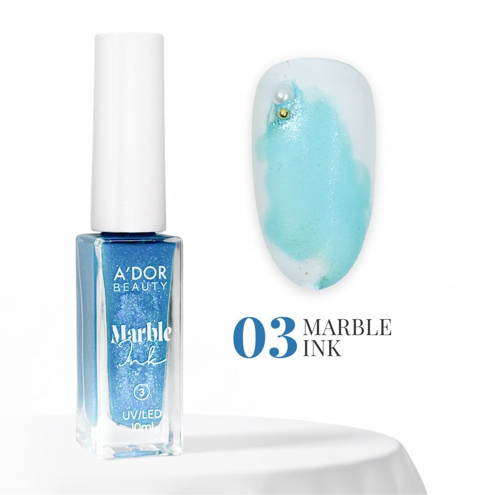 A'DOR Marble Ink - 03 - Aqua Blue