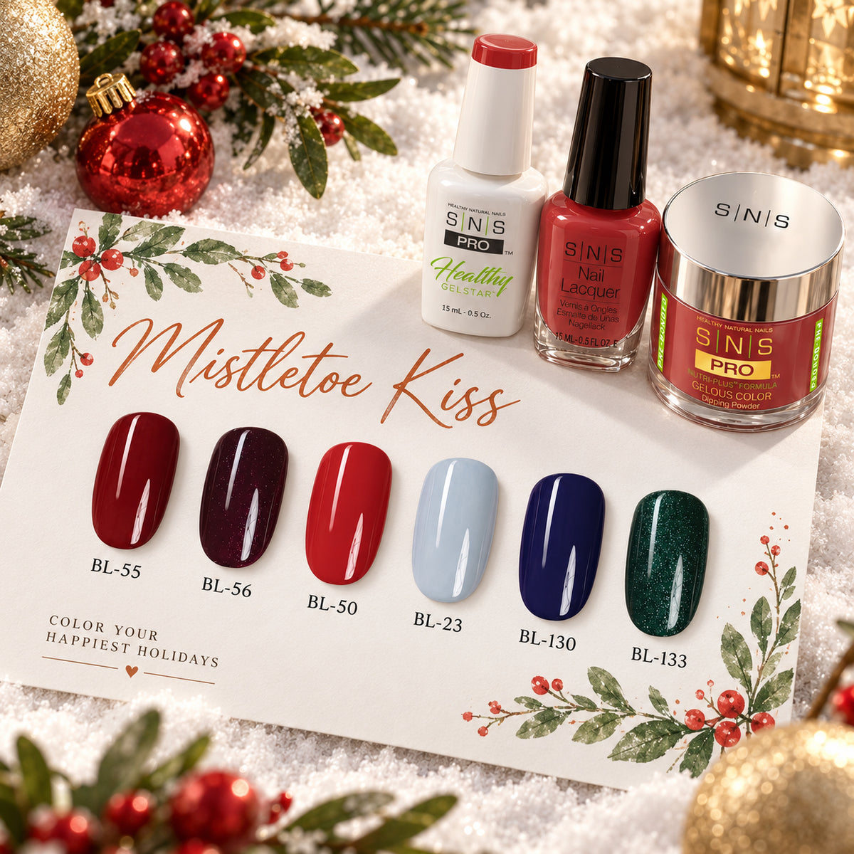 SNS Mistletoe Kiss Collection - 4in1 - 6 Colors