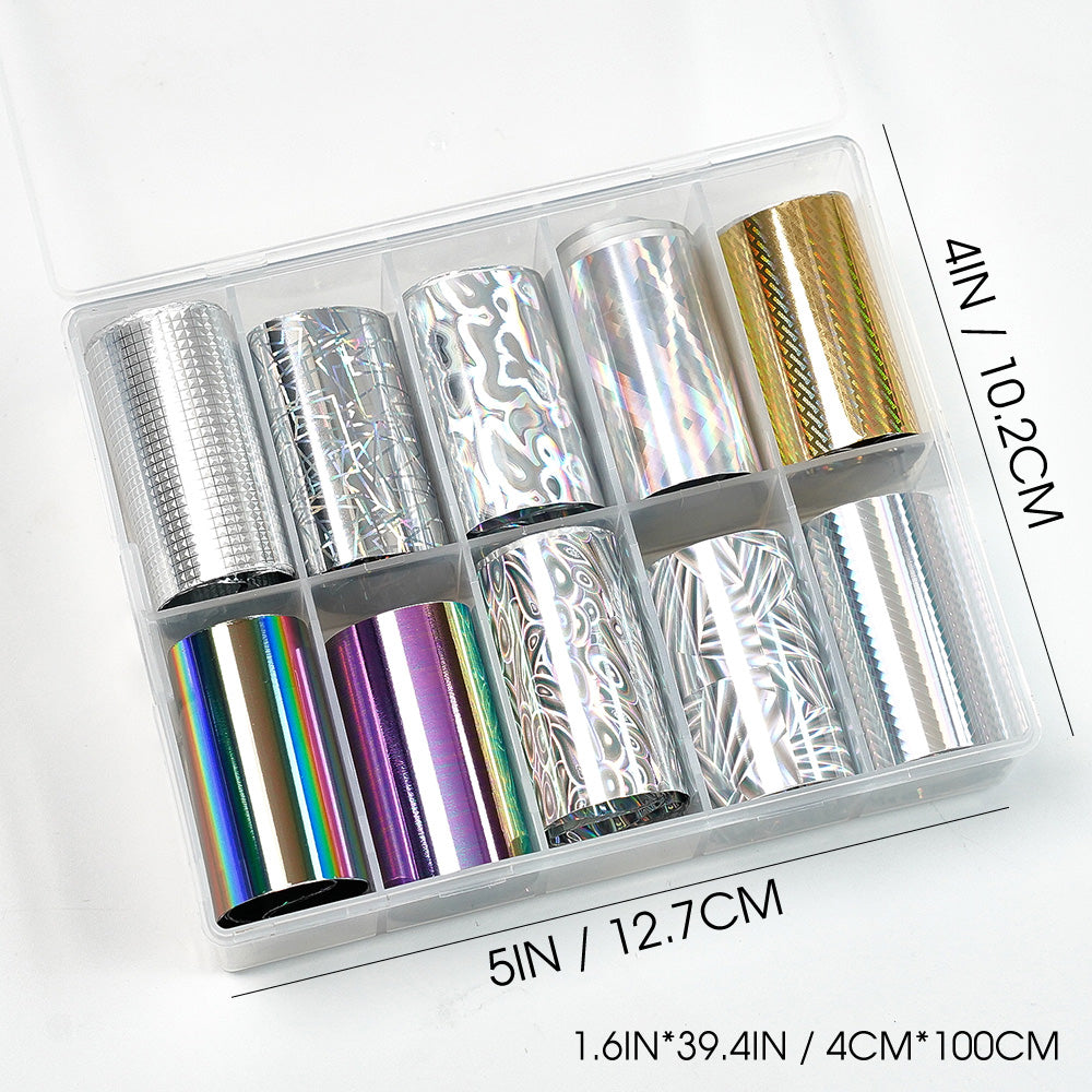 Nail Transfer Foil - Box of 10 Designs