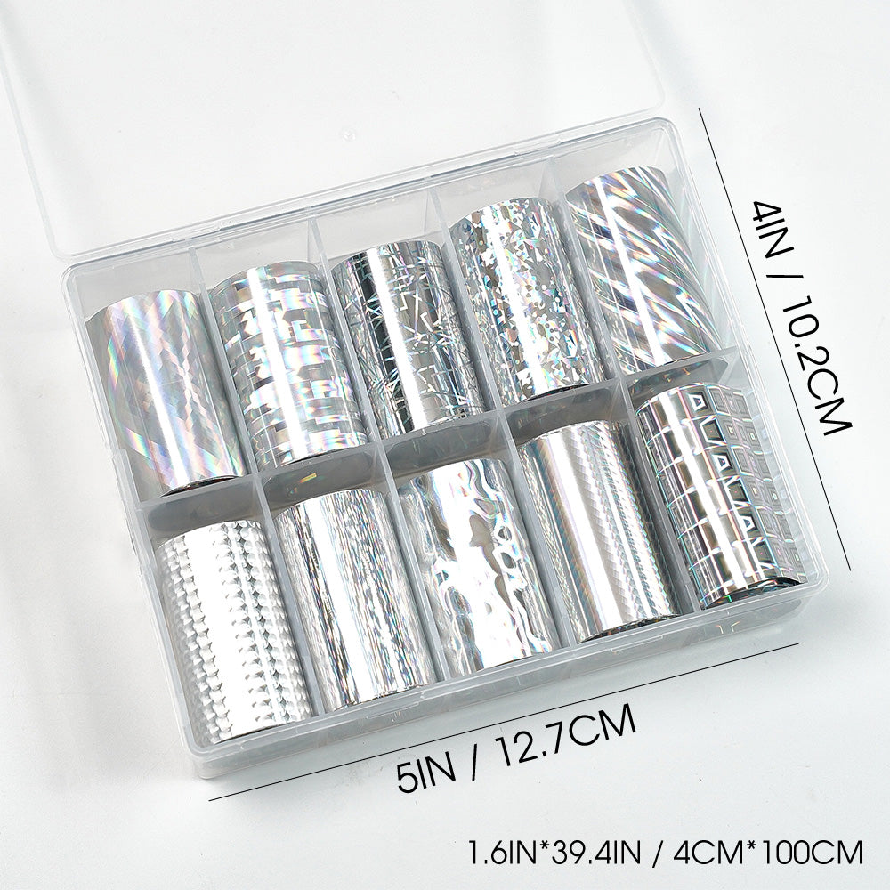 Nail Transfer Foil - Box of 10 Designs