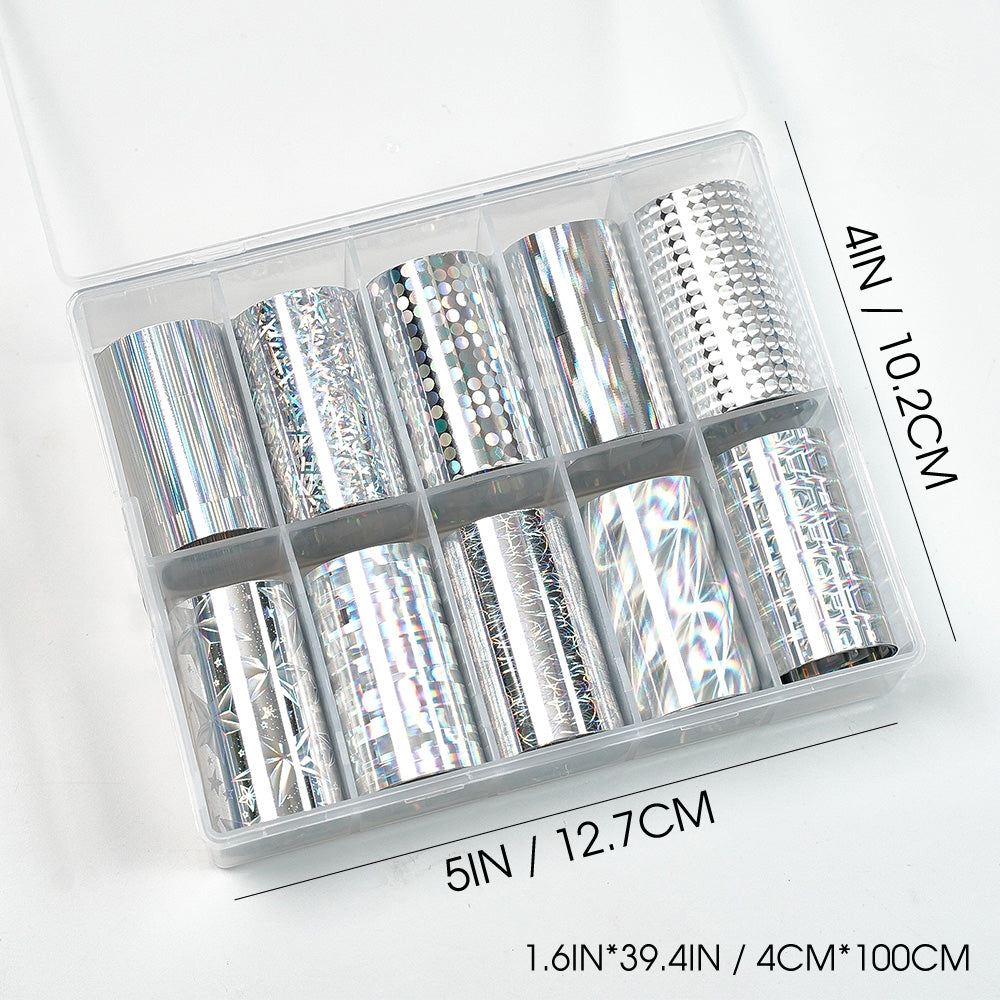 Nail Transfer Foil - Box of 10 Designs