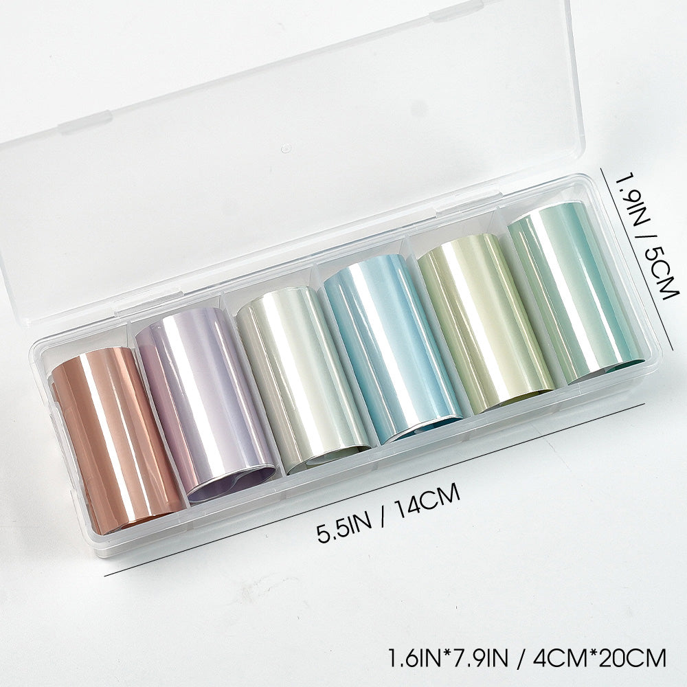 Nail Transfer Foil - Box of 6 Designs