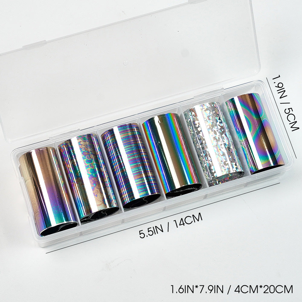 Nail Transfer Foil - Box of 6 Designs