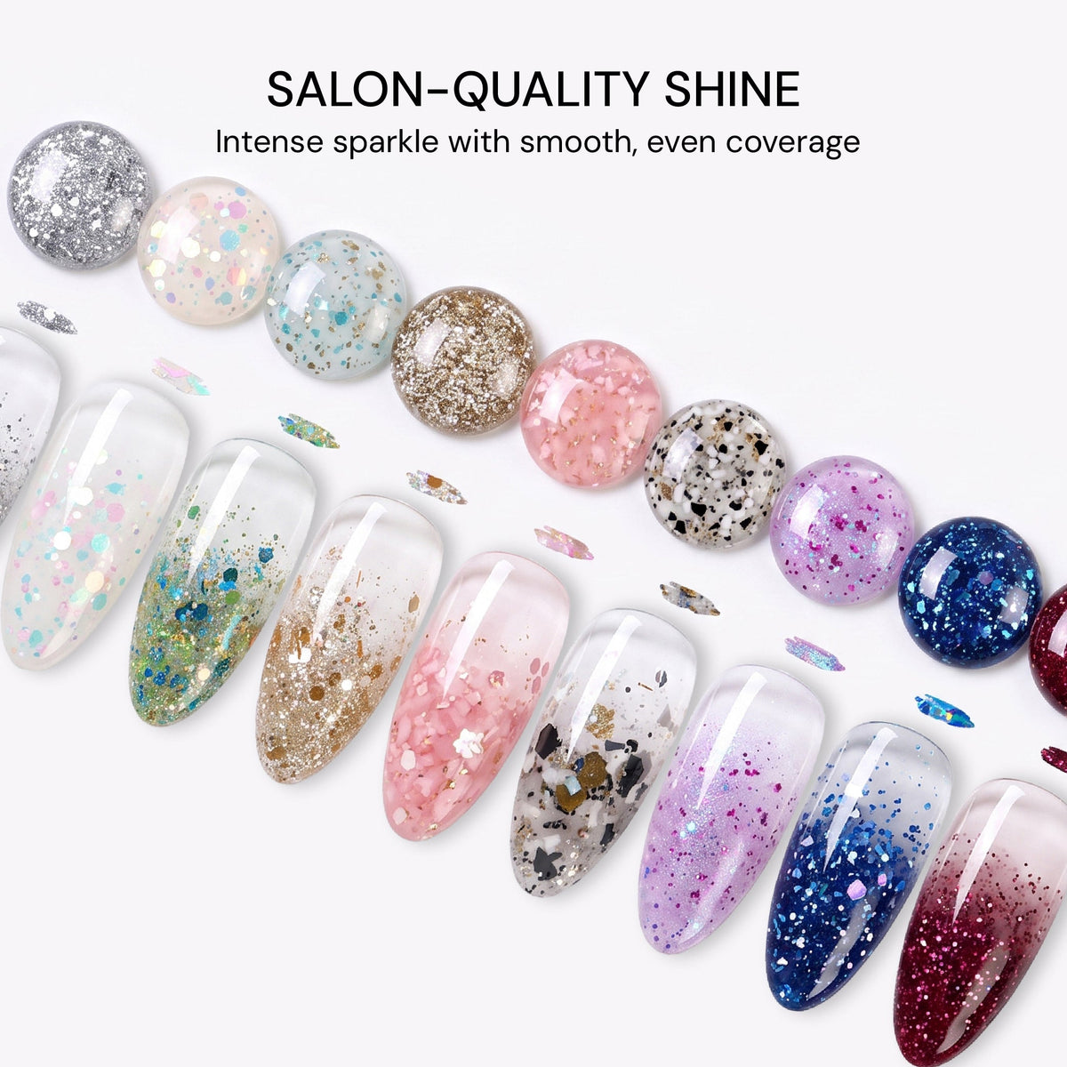 LAVIS Nail Art Glitter Gel Polish