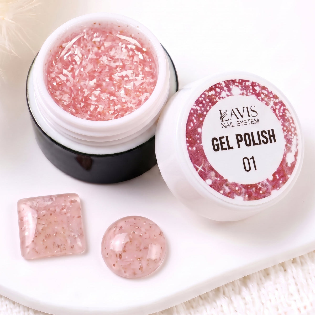 LAVIS Nail Art Glitter - Gel Polish 01