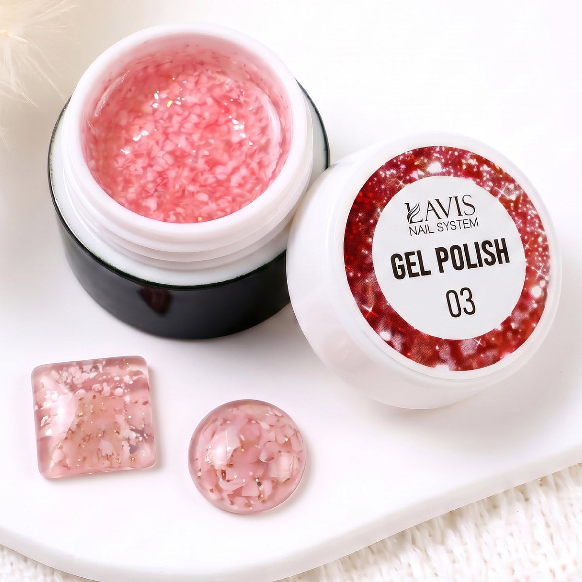 LAVIS Nail Art Glitter - Gel Polish 03