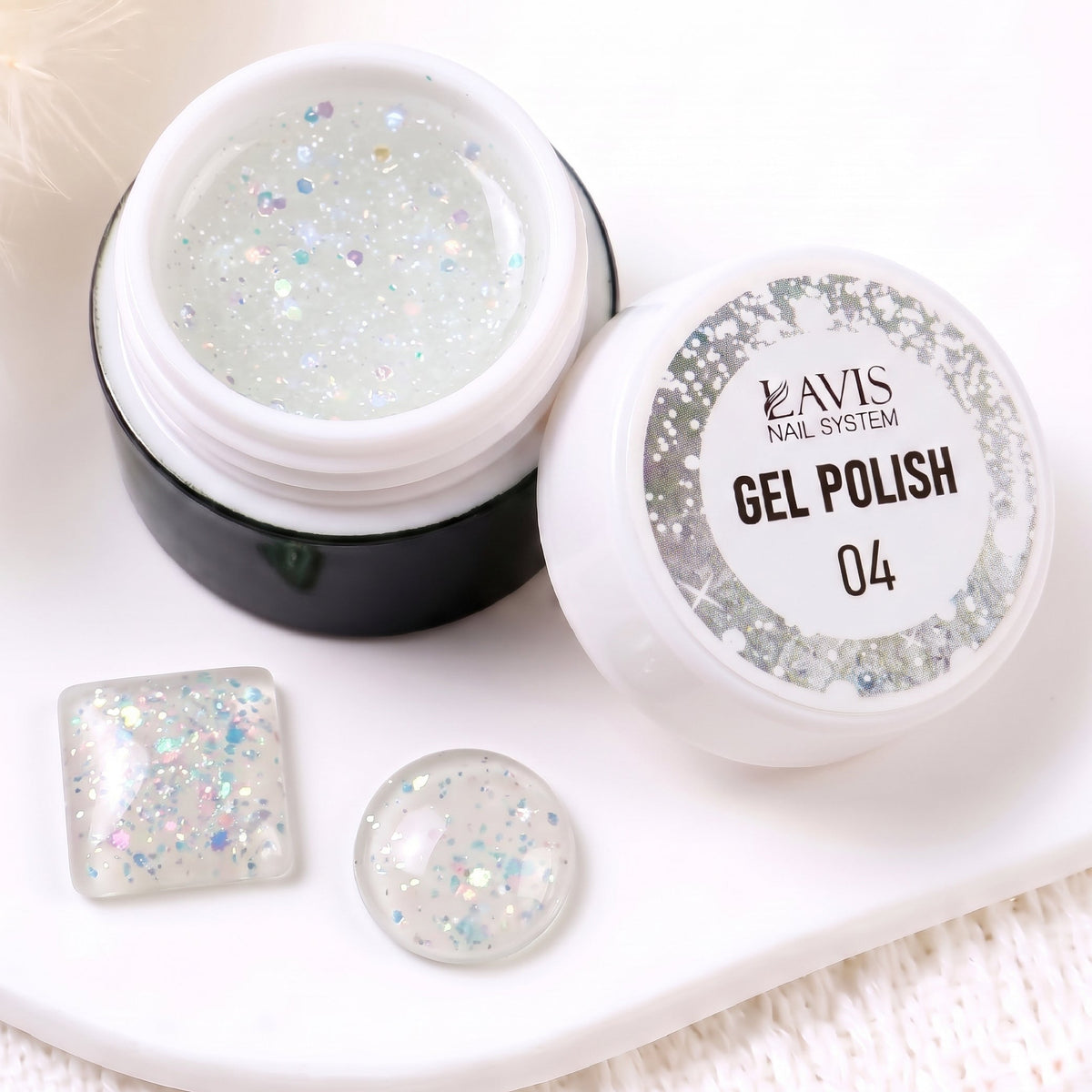 LAVIS Nail Art Glitter - Gel Polish 04