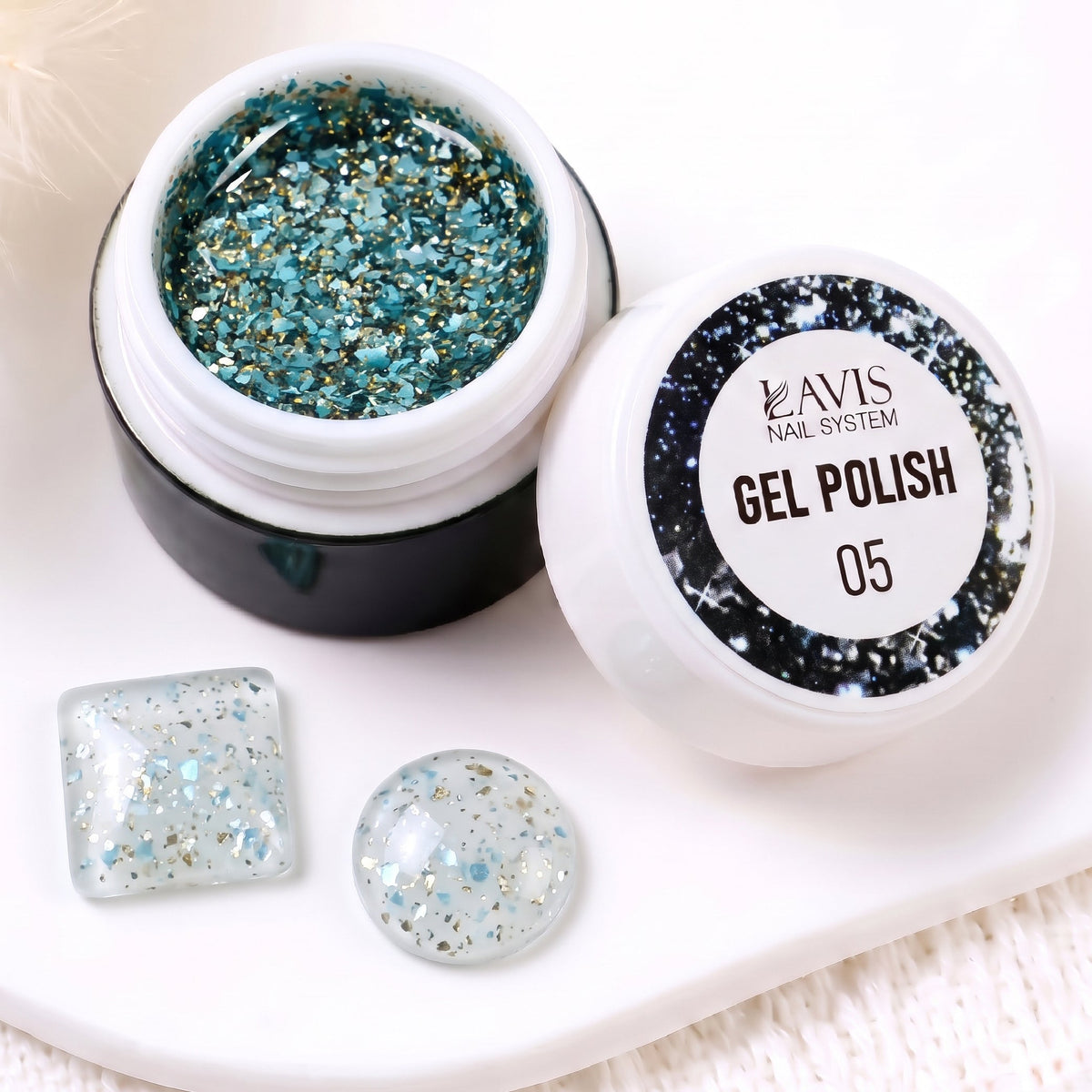 LAVIS Nail Art Glitter - Gel Polish 05