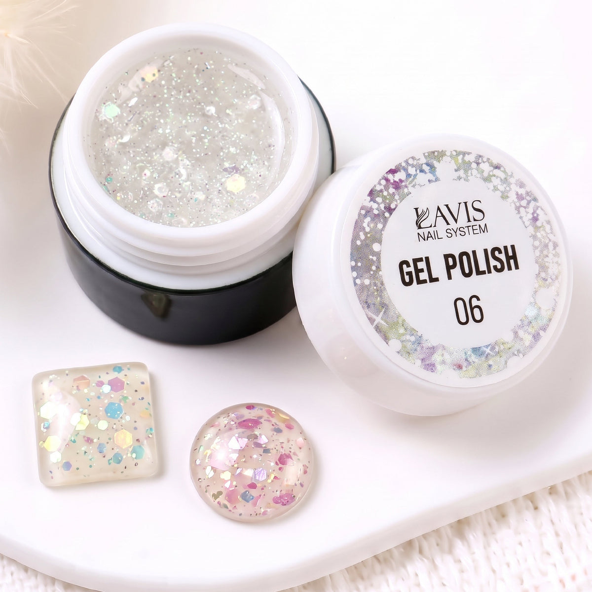 LAVIS Nail Art Glitter - Gel Polish 06