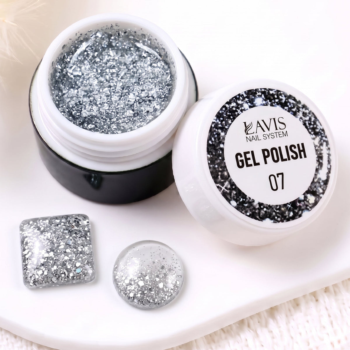 LAVIS Nail Art Glitter - Gel Polish 07