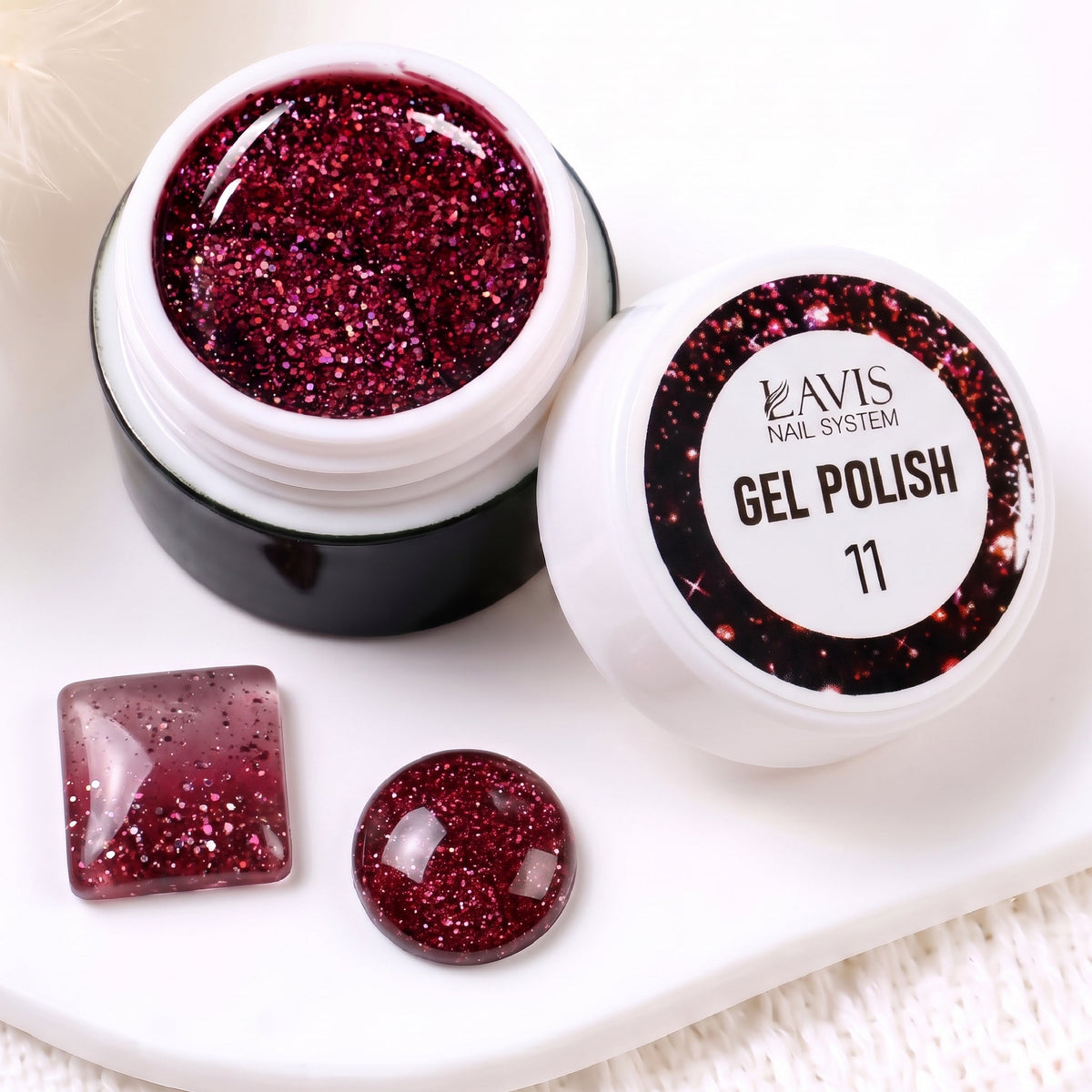 LAVIS Nail Art Glitter - Gel Polish 11