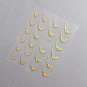 5D Nail Stickers ST-2306-5 - Flake Gold