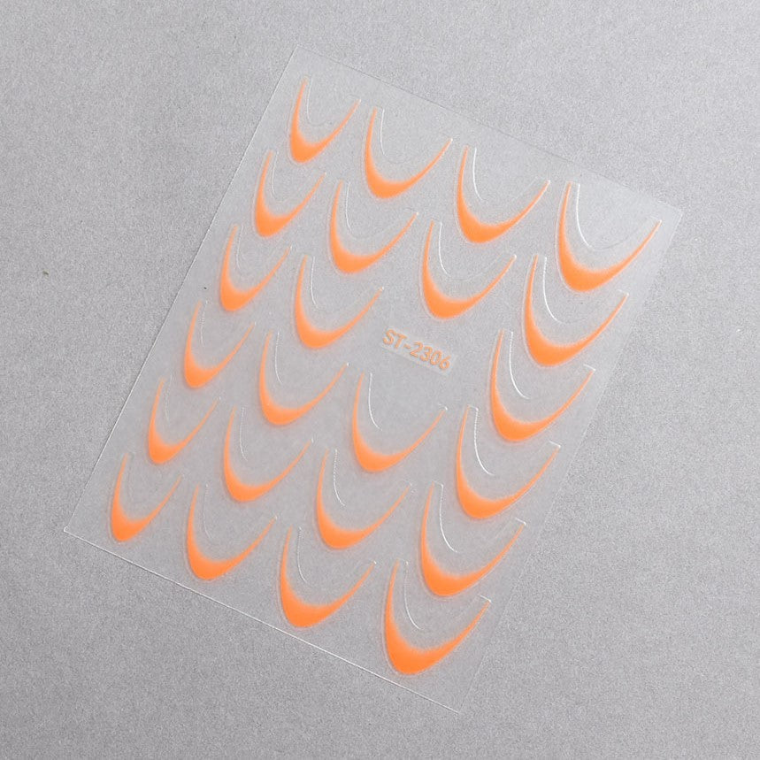5D Nail Stickers ST-2306-14 - Neon Orange