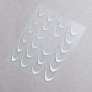 5D Nail Stickers ST-2306-2 - Holographic Silver