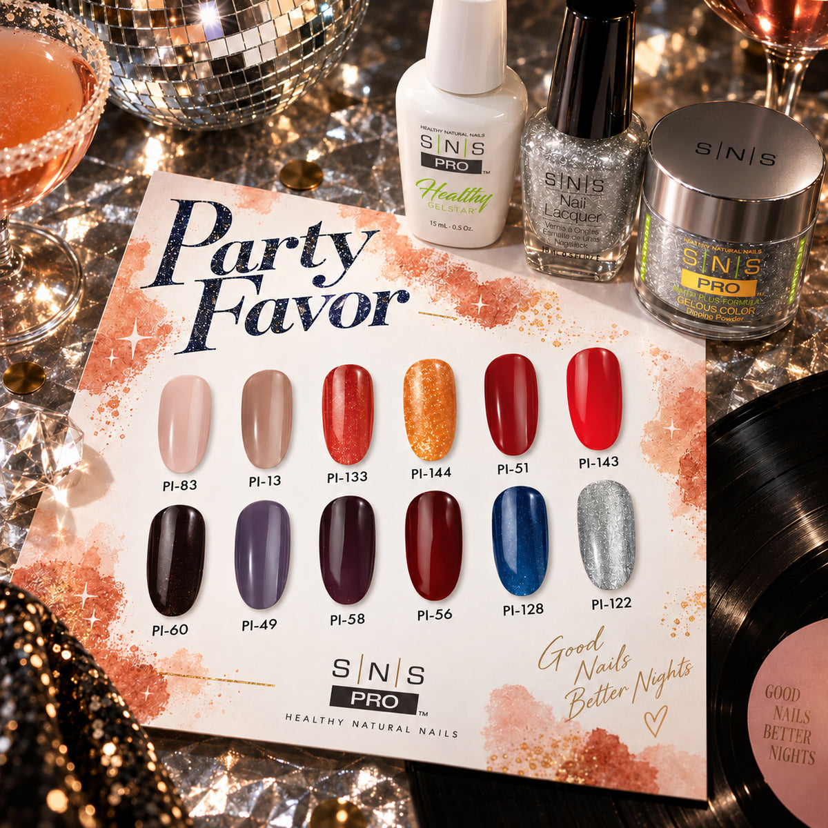 SNS Party Favor Collection - 4in1 - 12 Colors