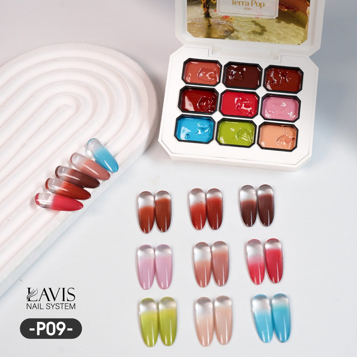 Lavis Pat Pat Gel 09 Terra Pop, Ombre Gel, photo 2 of 10