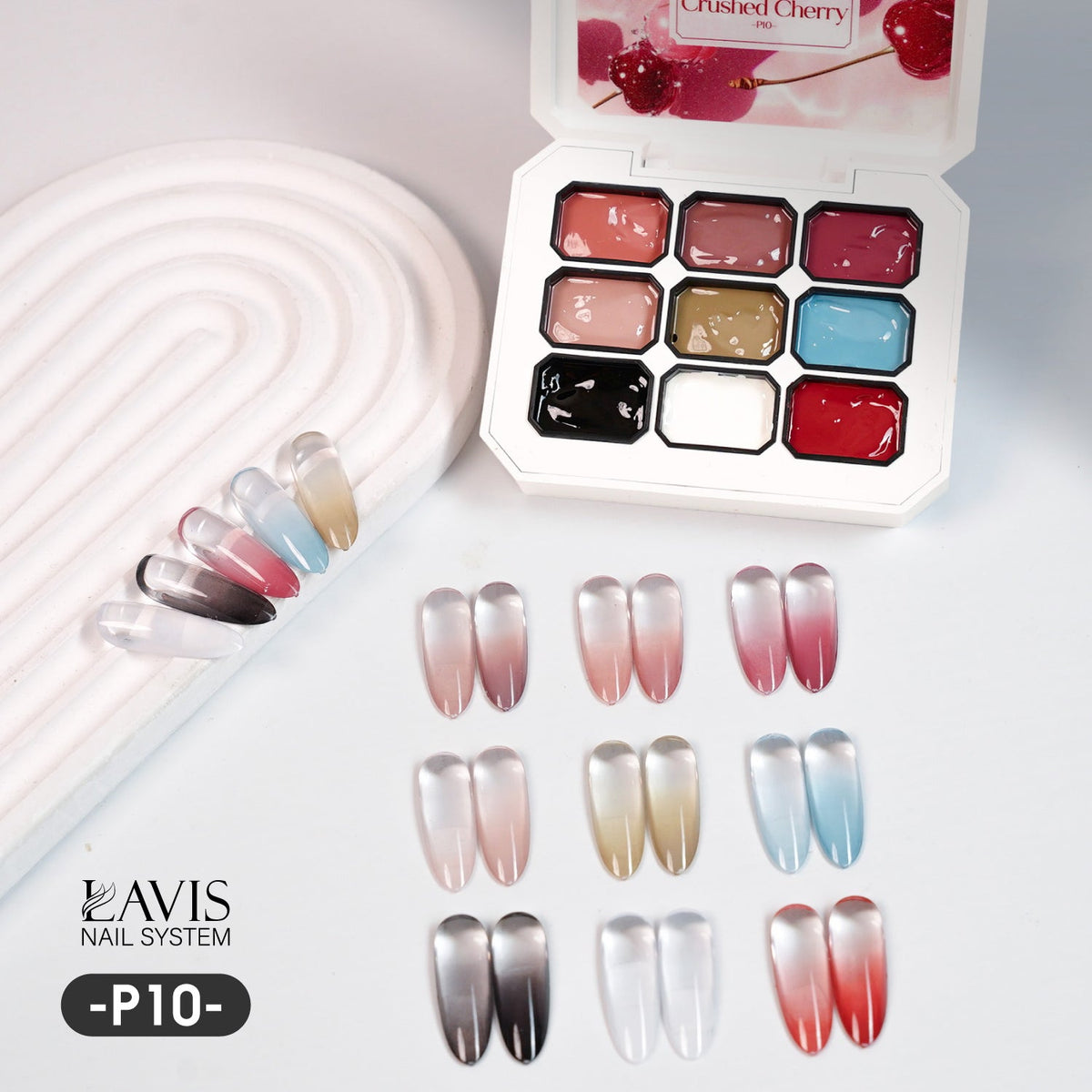 Lavis Pat Pat Gel 10 Crush Cherry, Ombre Gel, photo 2 of 10