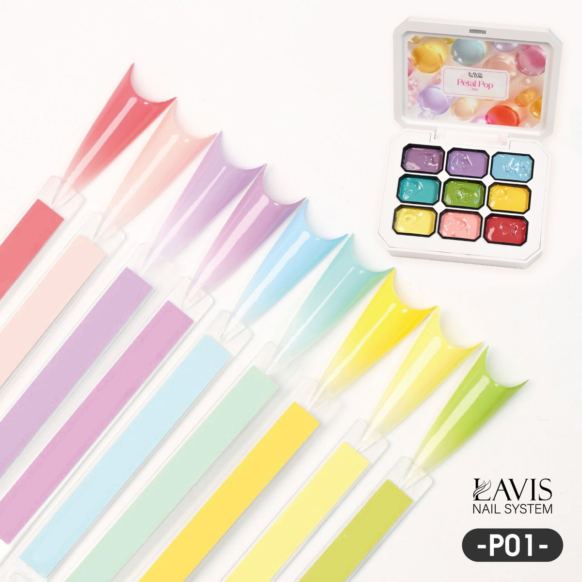 Lavis Pat Pat Gel 01 Petal Pop, Ombre Gel, photo 1 of 10