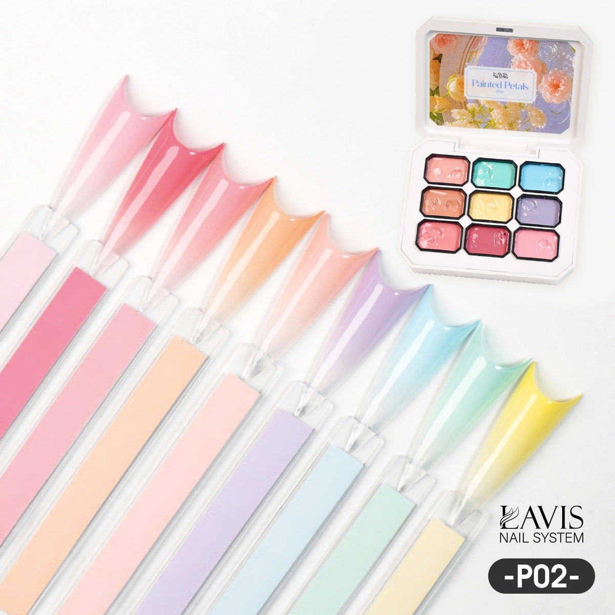 Lavis Pat Pat Gel 02 Painted Petals, Ombre Gel, photo 1 of 11