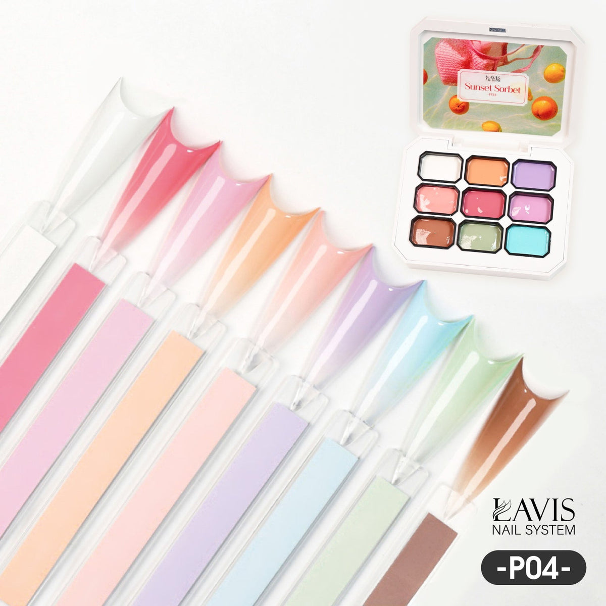Lavis Pat Pat Gel 04 Sunset Sorbet, Ombre Gel, photo 1 of 12