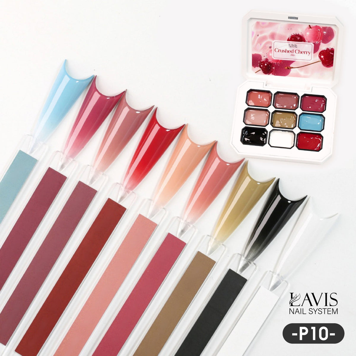 Lavis Pat Pat Gel 10 Crush Cherry, Ombre Gel, photo 1 of 10