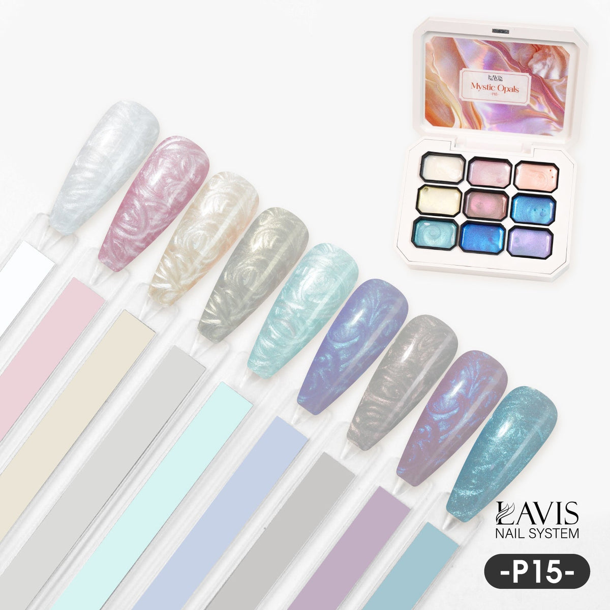 Lavis Pat Pat Gel 15 Mystic Opals, Ombre Gel, photo 1 of 11