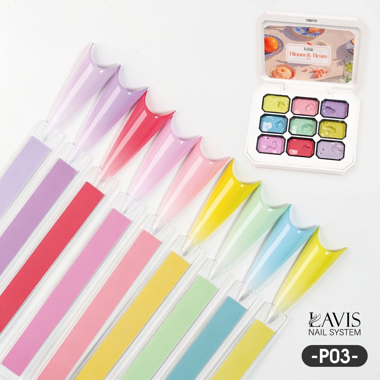 LAVIS Pat Pat Gel - Ombre Gel Palette - Painting Gel