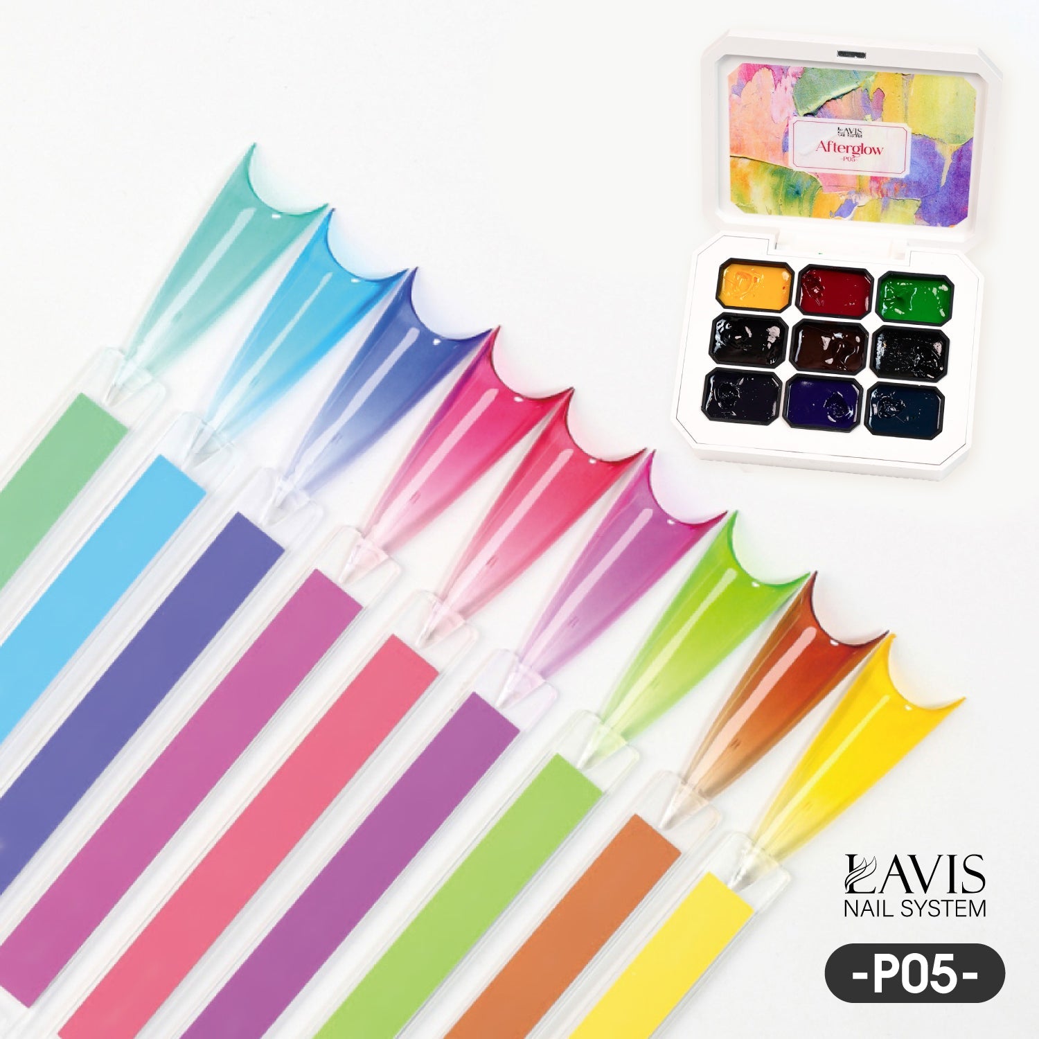 LAVIS Pat Pat Gel - Ombre Gel Palette - Painting Gel