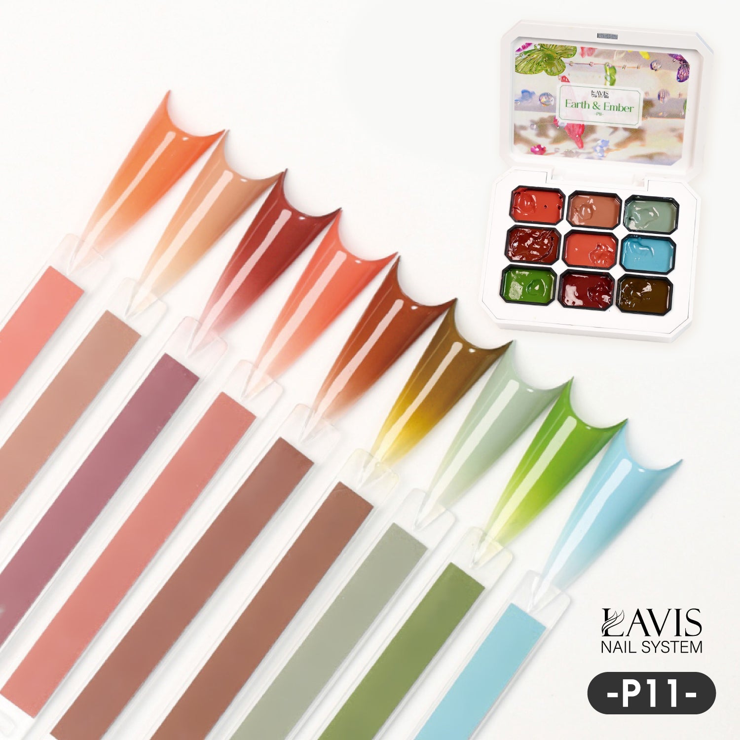 LAVIS Pat Pat Gel - Ombre Gel Palette - Painting Gel
