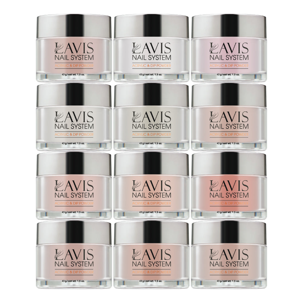 LAVIS Cover Powder Kit 4, 12 Colors 37-48