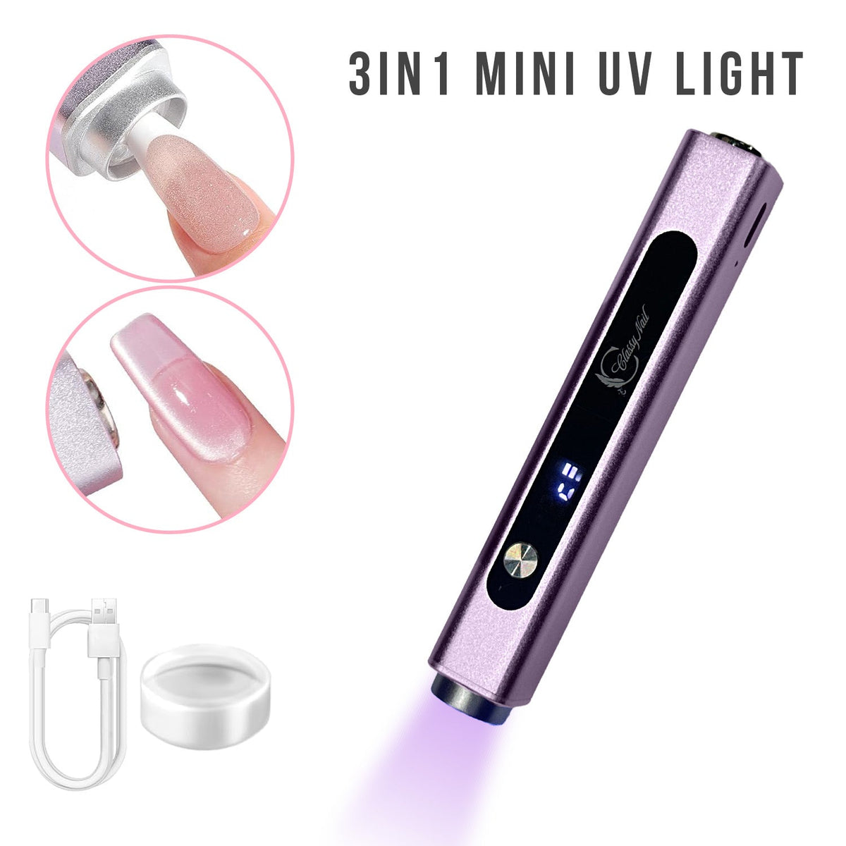Classy Nail 3in1 Mini UV Light - Purple