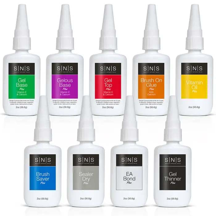 SNS Dip Essentials - (9 Bottle) Master Set - REFILLS - 2oz