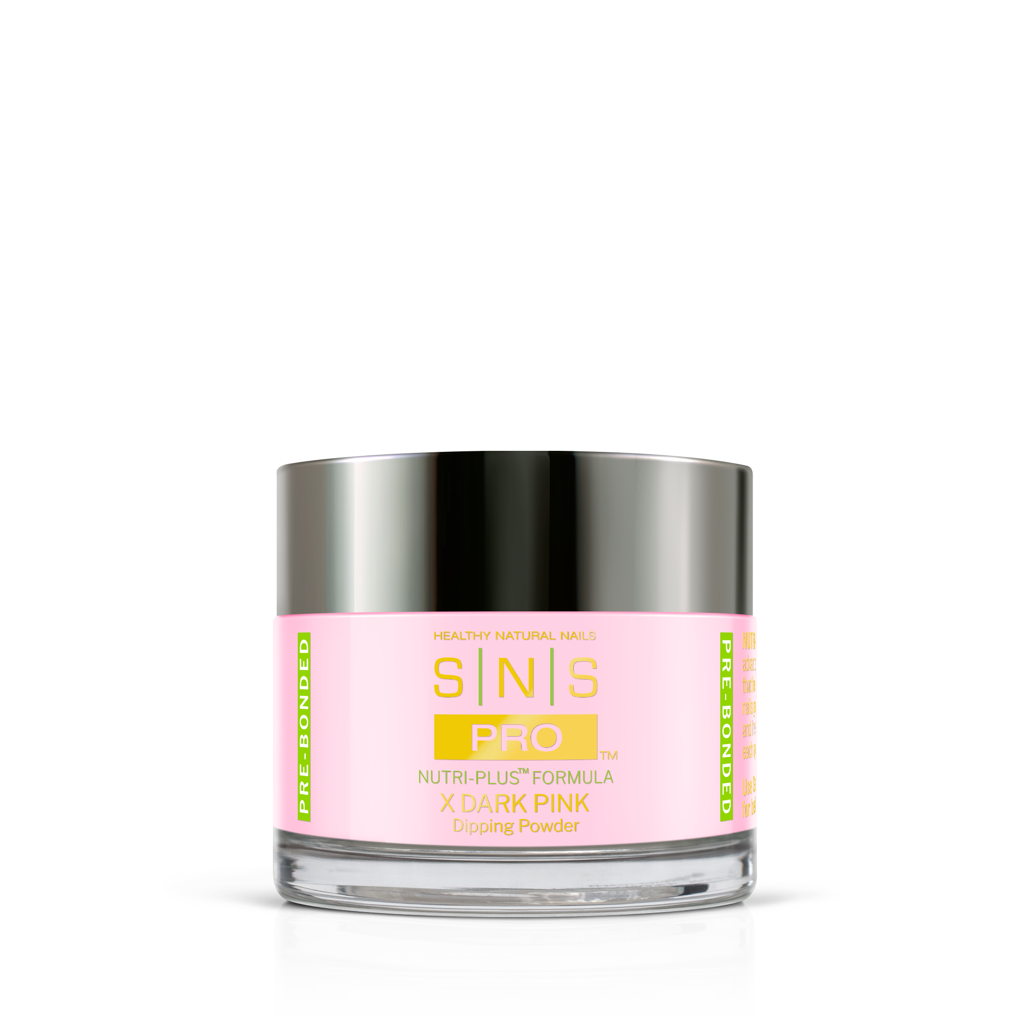 SNS Dark Pink Dipping Powder Pink & White