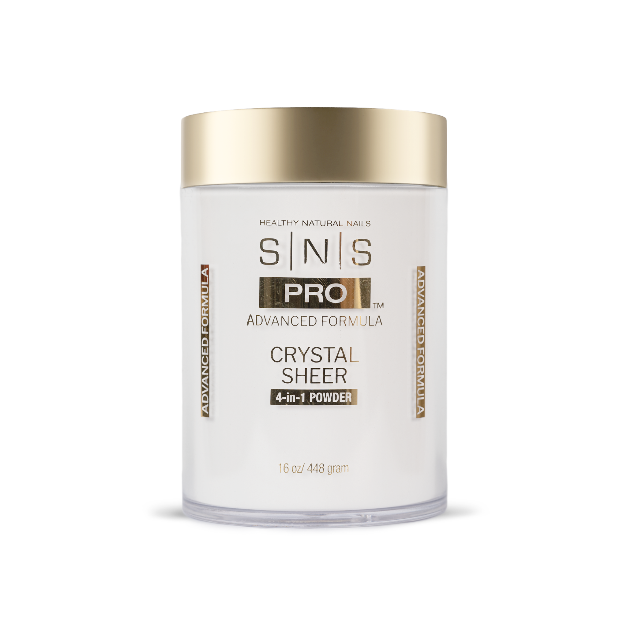 SNS 4-in-1 Pink & White Powder 16oz - Crystal Sheer