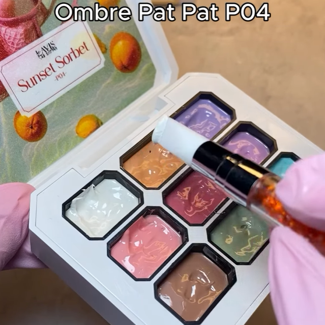 Lavis Pat Pat Gel 04 Sunset Sorbet, Ombre Gel, photo 2 of 12