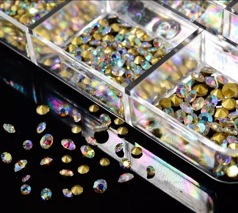  Mix Size 3D Sharp Diamond - 02# AB by OTHER sold by DTK Nail Supply