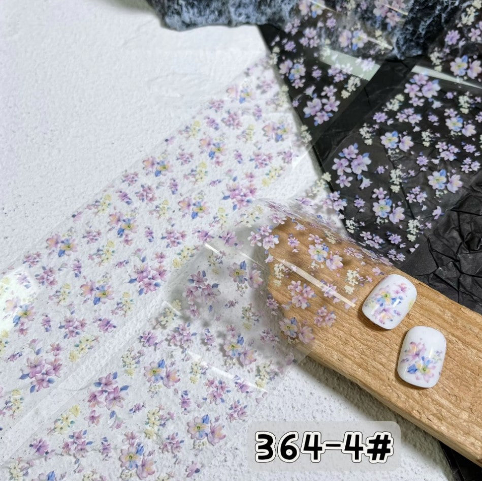 Nail Transfer Foil 1 - Spring Flower & Pattern - M364